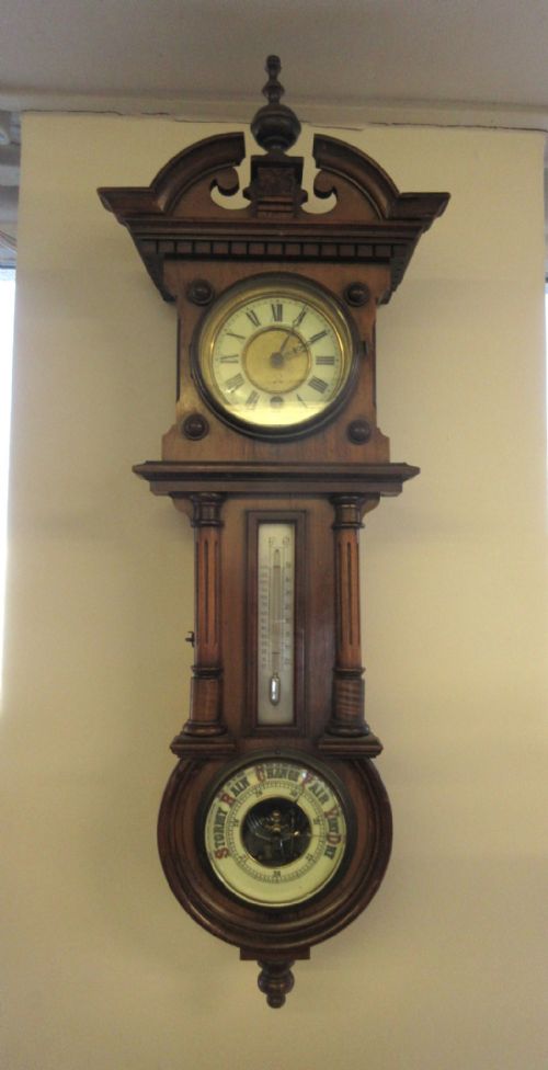 Small Vienna Clock Barometer