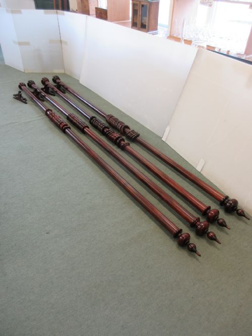 fig 1. 4 x 9' Curtain Poles