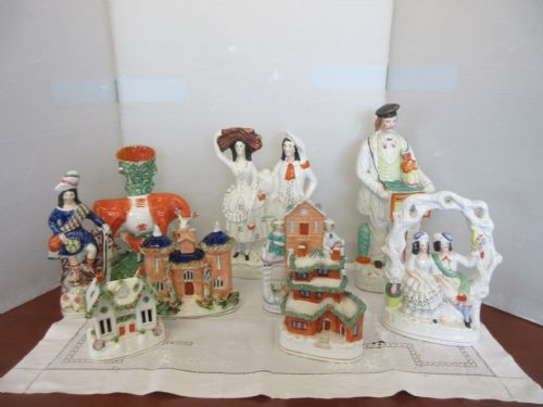 9 Staffordshire Figures