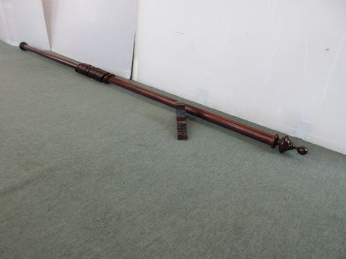 Mahogany Long Curtain Pole