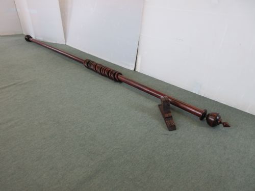 Mahogany Long Curtian Pole