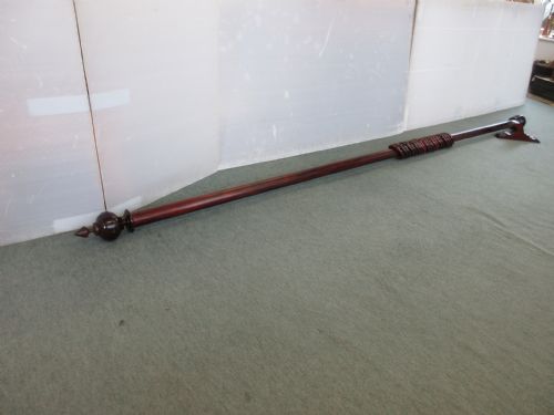 Mahogany Long Curtian Pole
