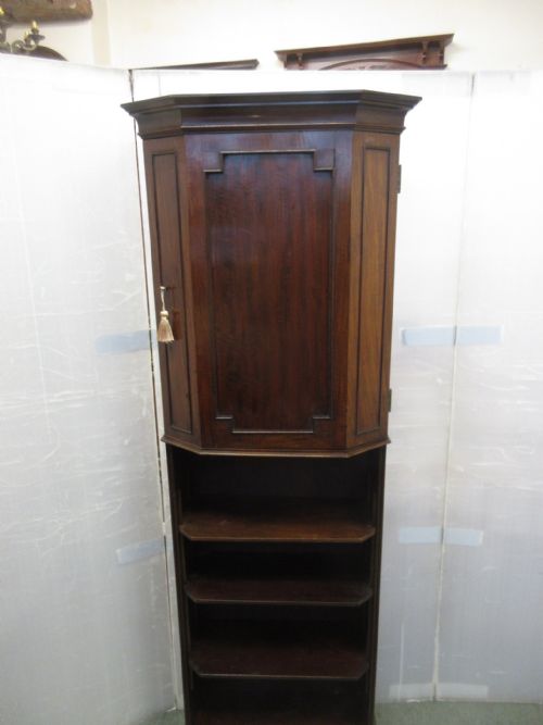 MAHOGANY CUPBOARD BOOKSHELF - ADDITIONAL PHOTO 2