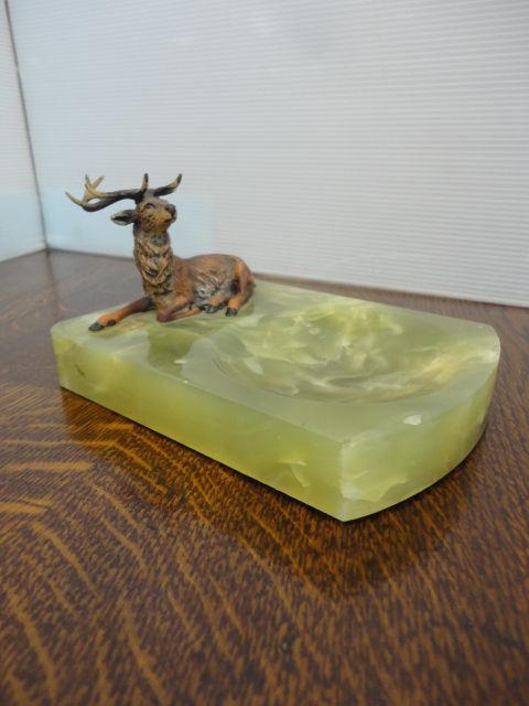 Cold Painted Bronze Stag