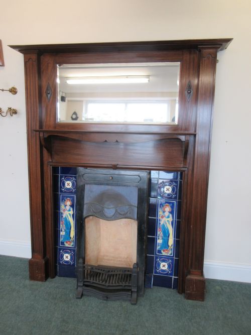 Super Mahogany Fire Surround & Insert