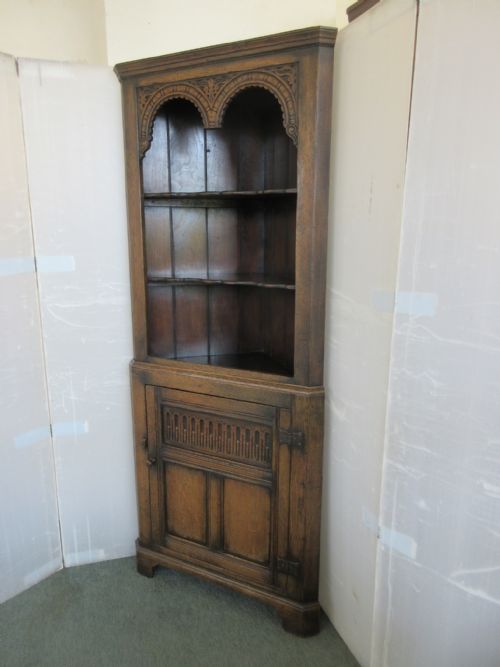 Oak Corner Cupboard
