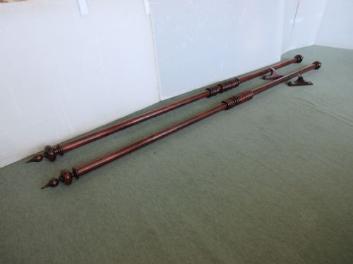 2 X 9' Curtain Poles