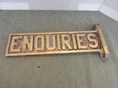 Enquiries Sign