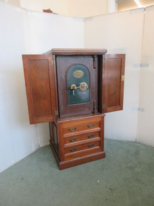 Mahogany Cabinet & Safe