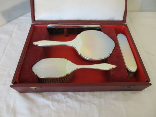 Silver & Enamel Ladies Set