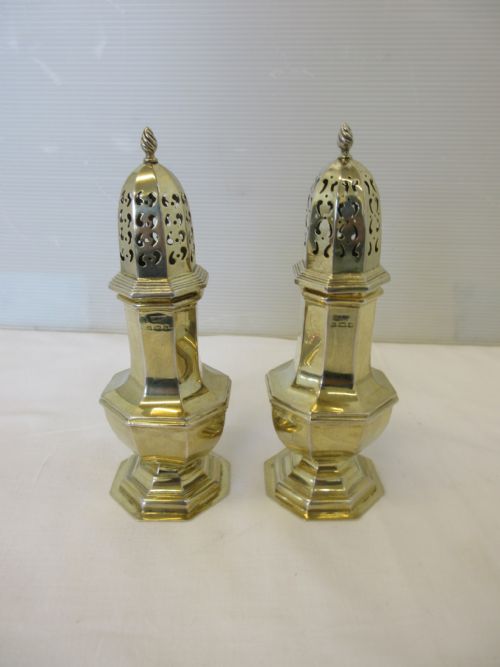 Pair of Silver Sugar Castors