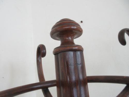 SUPER QUALITY BENTWOOD COAT STAND WITH DOUBLE TOP - ADDITIONAL PHOTO 4