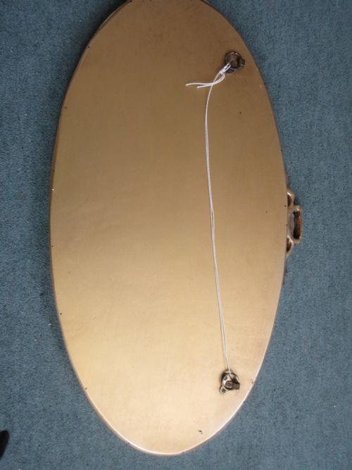 OVAL BARBOLA MIRROR GESSO FLORAL DECORATION - ADDITIONAL PHOTO 4