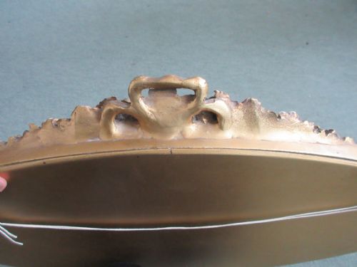 OVAL BARBOLA MIRROR GESSO FLORAL DECORATION - ADDITIONAL PHOTO 5