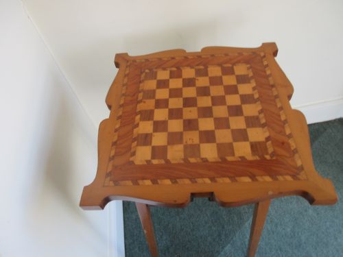 EDWARDIAN SATINWOOD GAMES TABLE - ADDITIONAL PHOTO 2