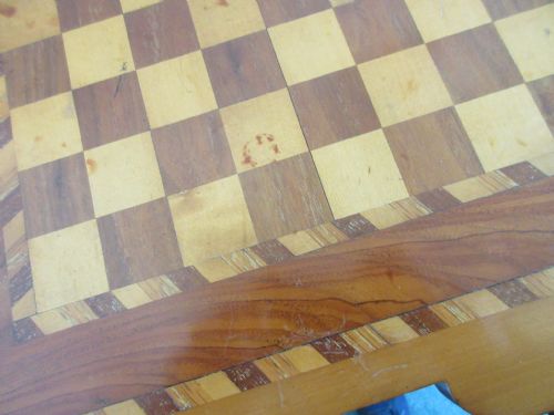 EDWARDIAN SATINWOOD GAMES TABLE - ADDITIONAL PHOTO 3
