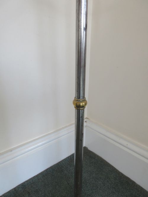 TALL VICTORIAN BRASS STEEL HEAVY QUALITY 3 PIECE COMPANION SET - ADDITIONAL PHOTO 2