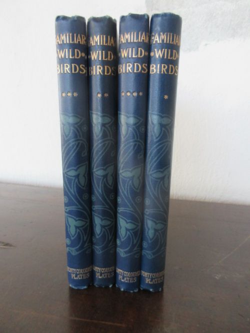 Original Set of 4 Familiar Wild Birds Books Dated 1901 by W.swaysland