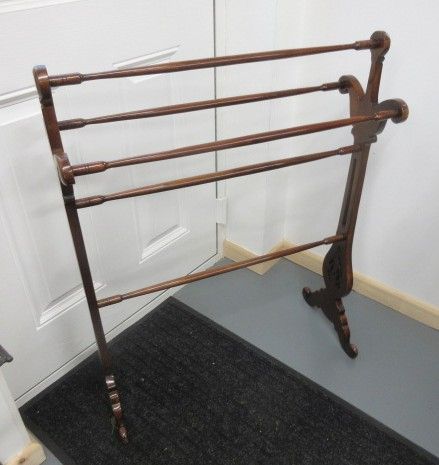 Victorian Mahogany Towel Rail Circa 1890.