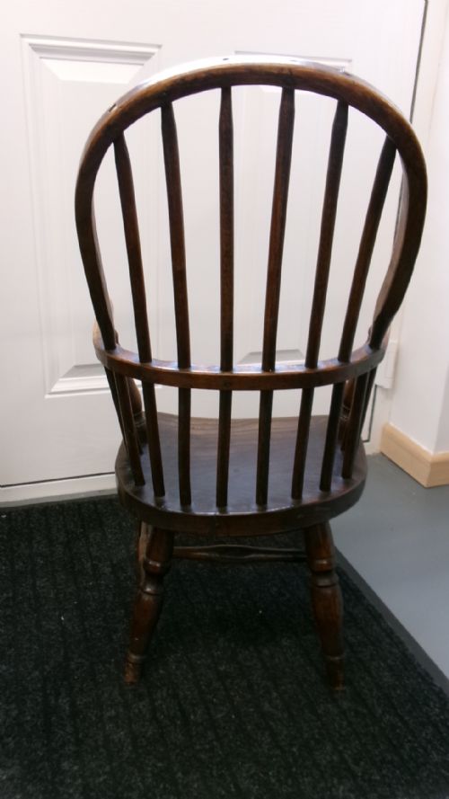 CIRCA 1790 CHILD'S STICK BACK WINDSOR CHAIR - ADDITIONAL PHOTO 7