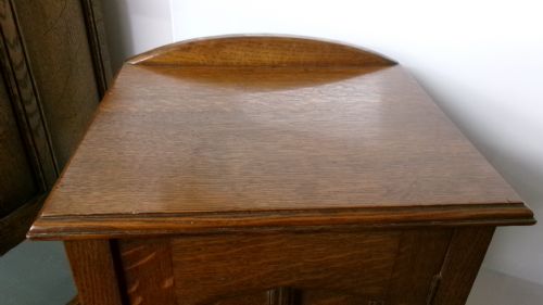 OAK ARTS CRAFTS POT CUPBOARD BEDSIDE CABINET - ADDITIONAL PHOTO 6