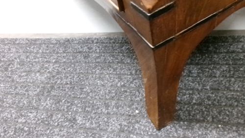 REGENCY MAHOGANY BRACKET FOOT CHEST OF DRAWERS - ADDITIONAL PHOTO 1