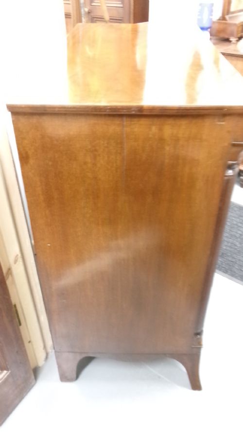 REGENCY MAHOGANY BRACKET FOOT CHEST OF DRAWERS - ADDITIONAL PHOTO 6
