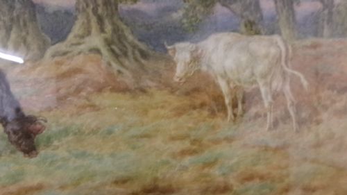FREDERICK SEPTIMUS LEWIS WATERCOLOUR 1923 4 IN ORIGINAL FRAME - ADDITIONAL PHOTO 8