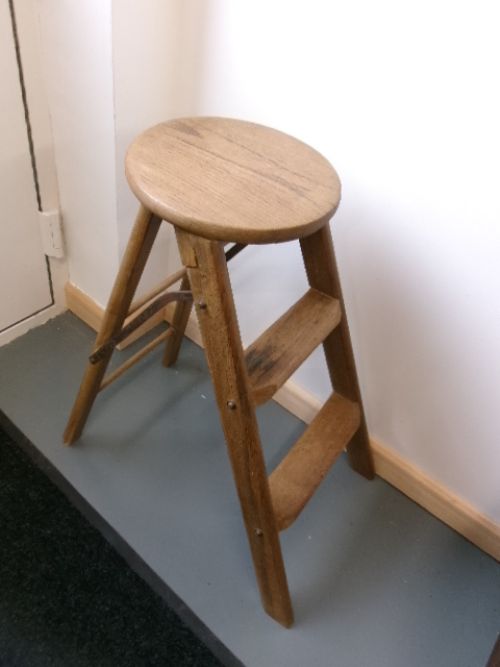 Very Good Set of Wooden Folding Steps Circa 1900