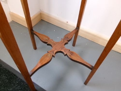 SMALL OCTAGONAL DECORATED SATINWOOD TABLE - ADDITIONAL PHOTO 3