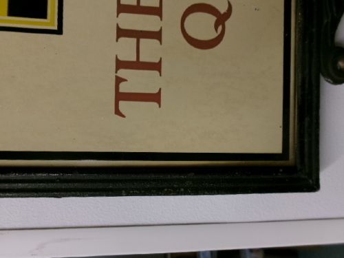 VINTAGE ADVERTISING ENAMEL SIGN WILSON HOUSE THE SIGN OF QUALITY IN FRAME - ADDITIONAL PHOTO 3