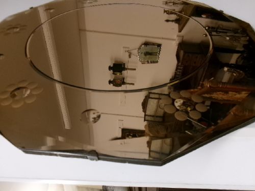 ORIGINAL CONDITION ART DECO WALL MIRROR - ADDITIONAL PHOTO 2
