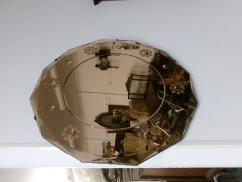 ORIGINAL CONDITION ART DECO WALL MIRROR - ADDITIONAL PHOTO 3