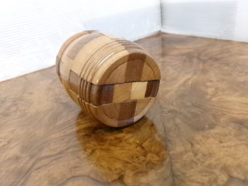 VICTORIAN WOODEN BARREL SHAPED PUZZLE - ADDITIONAL PHOTO 3