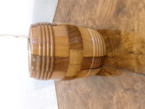 VICTORIAN WOODEN BARREL SHAPED PUZZLE - ADDITIONAL PHOTO 4