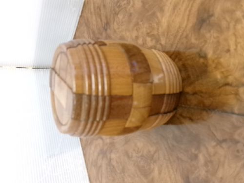 VICTORIAN WOODEN BARREL SHAPED PUZZLE - ADDITIONAL PHOTO 5
