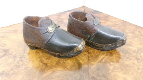 Pair of Children's Victorian Leather Clogs