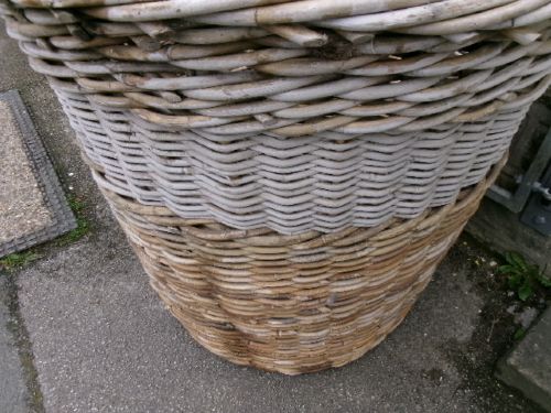 Two Extra Large Circular Baskets For Logs Or Planters View IV