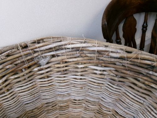 Two Extra Large Circular Baskets For Logs Or Planters View VII