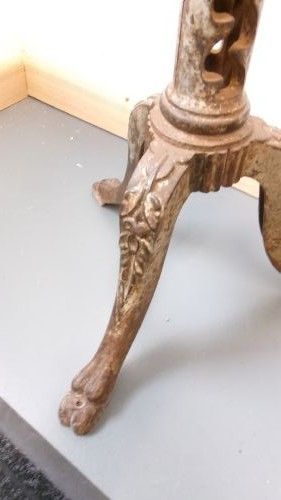 ORIGINAL VICTORIAN INDUSTRIAL CAST IRON WOOD REVOLVING STOOL - ADDITIONAL PHOTO 3