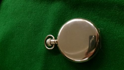 GOLD PLATED FULL HUNTER POCKET WATCH BUTTON WIND - ADDITIONAL PHOTO 5