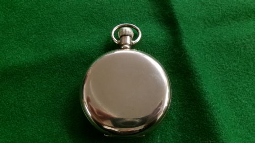 GOLD PLATED FULL HUNTER POCKET WATCH BUTTON WIND - ADDITIONAL PHOTO 6
