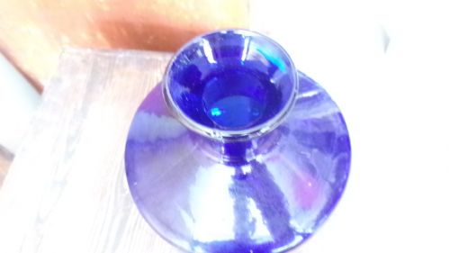 LARGE BRISTOL BLUE VICTORIAN CHEMIST BOTTLE LOLLIPOP STOPPER - ADDITIONAL PHOTO 4