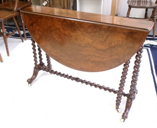 VICTORIAN WALNUT SUTHERLAND TABLE - ADDITIONAL PHOTO 1