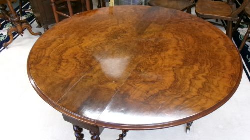 VICTORIAN WALNUT SUTHERLAND TABLE - ADDITIONAL PHOTO 2