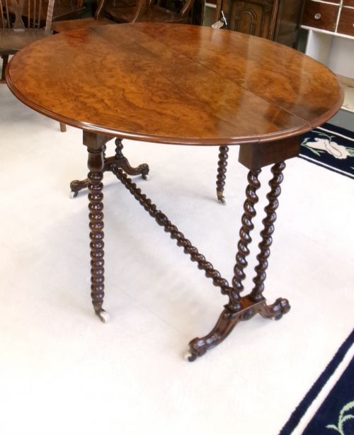 VICTORIAN WALNUT SUTHERLAND TABLE - ADDITIONAL PHOTO 5