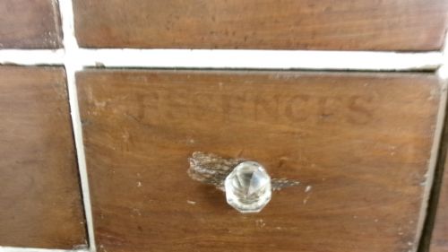 VICTORIAN CHEMIST SHOP FITTING BANK OF DRAWERS - ADDITIONAL PHOTO 7