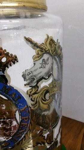LARGE APOTHECARY GLASS DISPLAY JAR COVER ARROWROOT - ADDITIONAL PHOTO 3