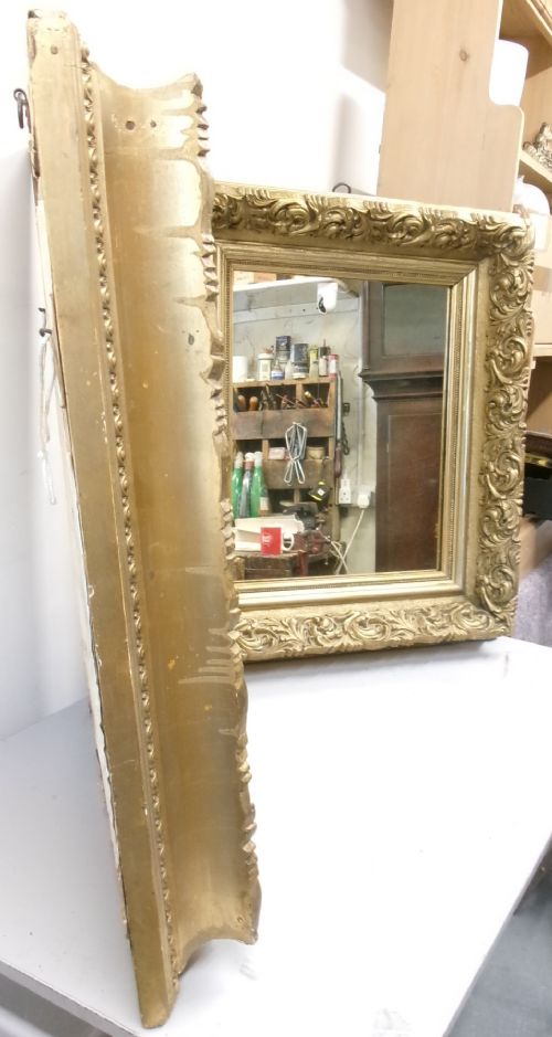PAIR OF HEAVY QUALITY CARVED FRAMED PIER GLASS MIRRORS - ADDITIONAL PHOTO 7