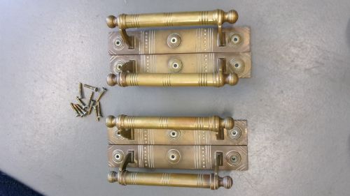 TWO PAIR OF ARTS CRAFTS BRASS DOOR HANDLES - ADDITIONAL PHOTO 6